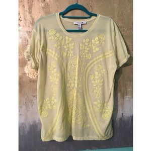 Yellow Forever 21 T-shirt Top with Design